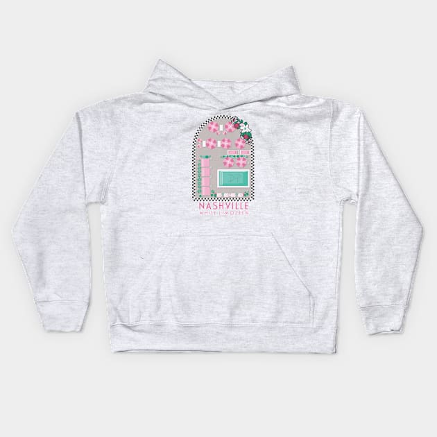 White Limozeen Kids Hoodie by Taylor Thompson Art